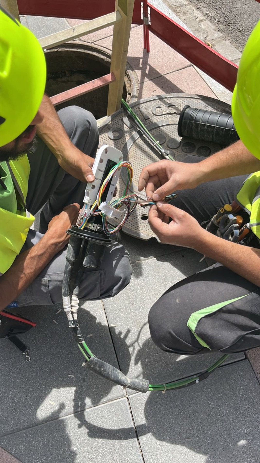 Empalme y fusión de fibra óptica