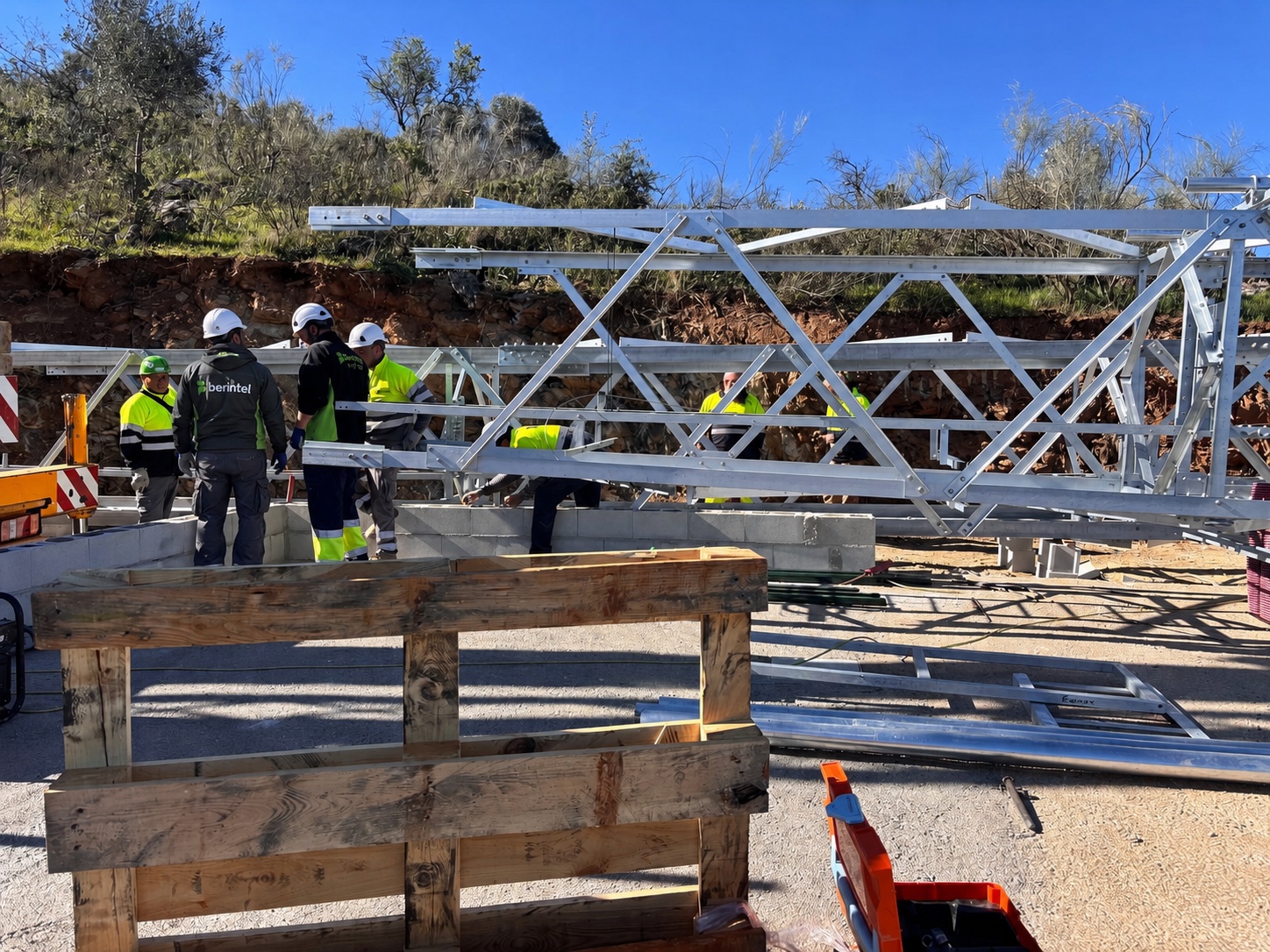 Infraestructura y obra civil sobre el terreno